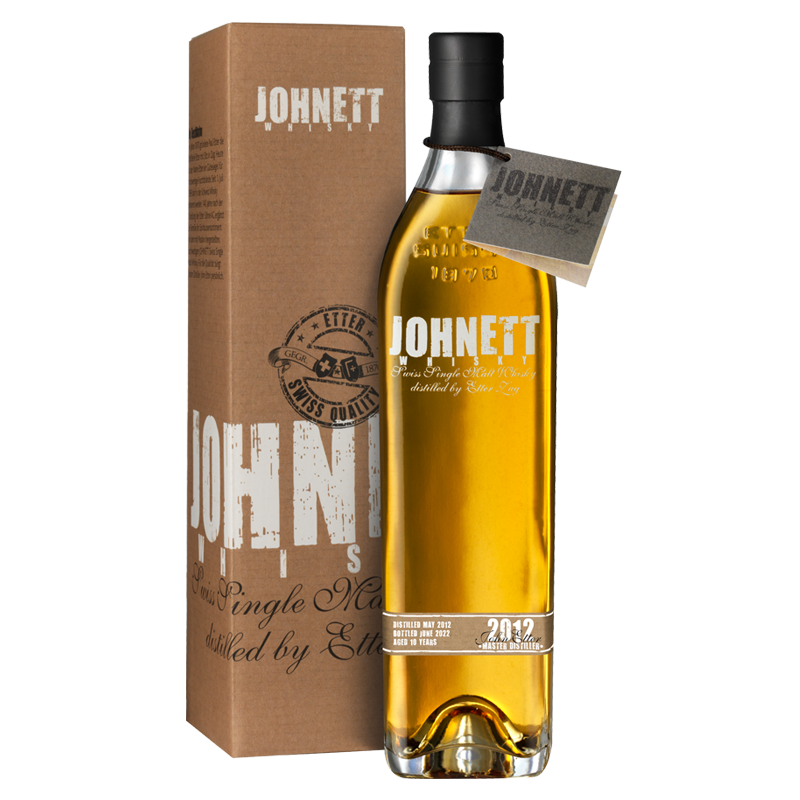 JOHNETT 2012 - Aged 10 years - Swiss Single Malt Whisky 70cl, 44% Vol.